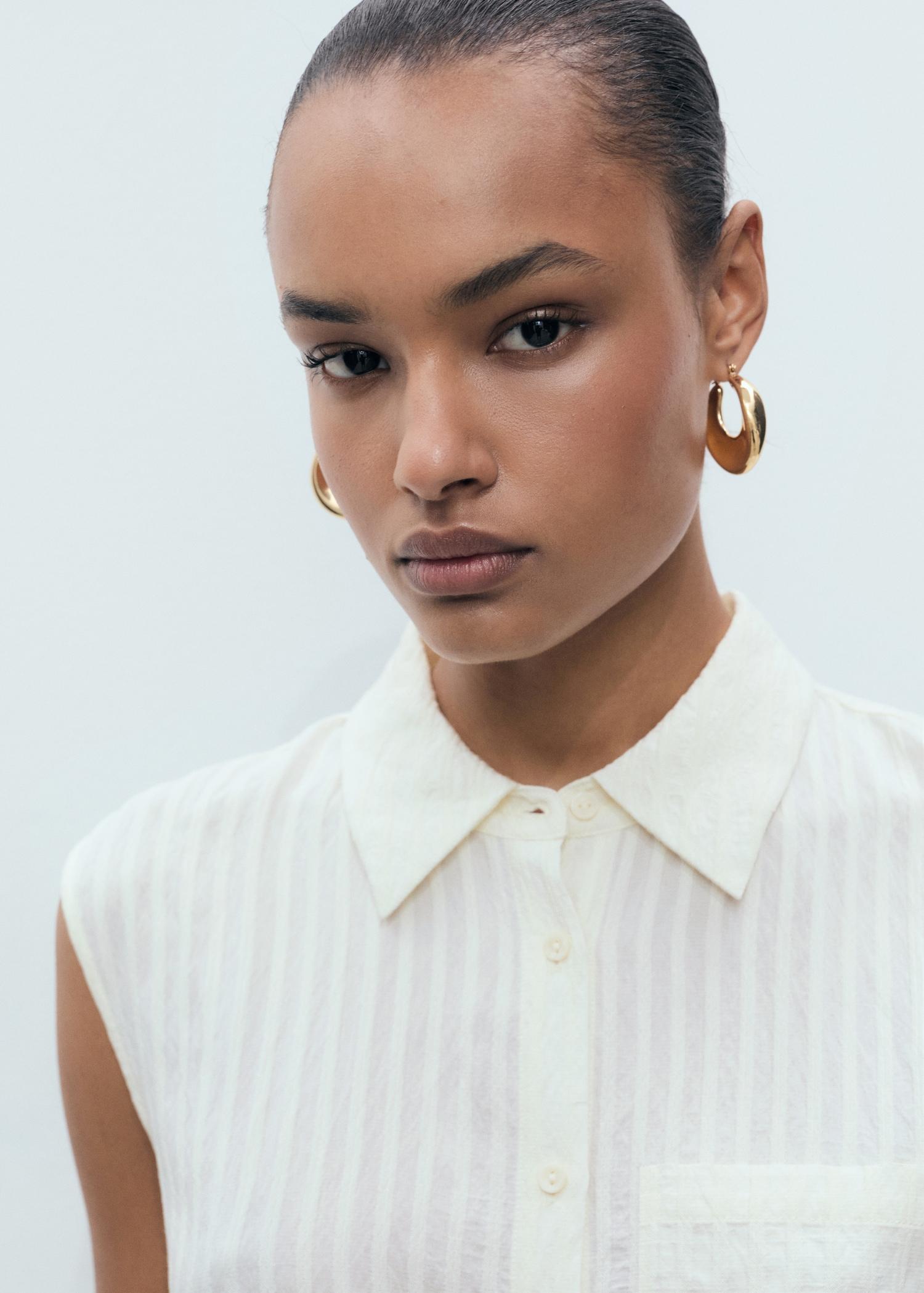 Bow shirt dress - Women | MANGO USA Product Image