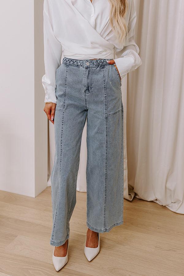The Julie High Waist Wide Leg Jean in Light Wash Product Image
