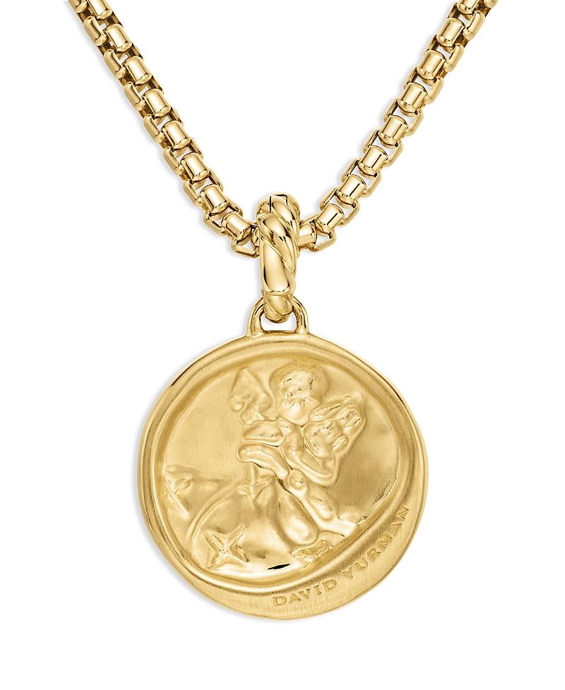Womens Zodiac Amulet in 18K Yellow Gold with Diamonds Product Image