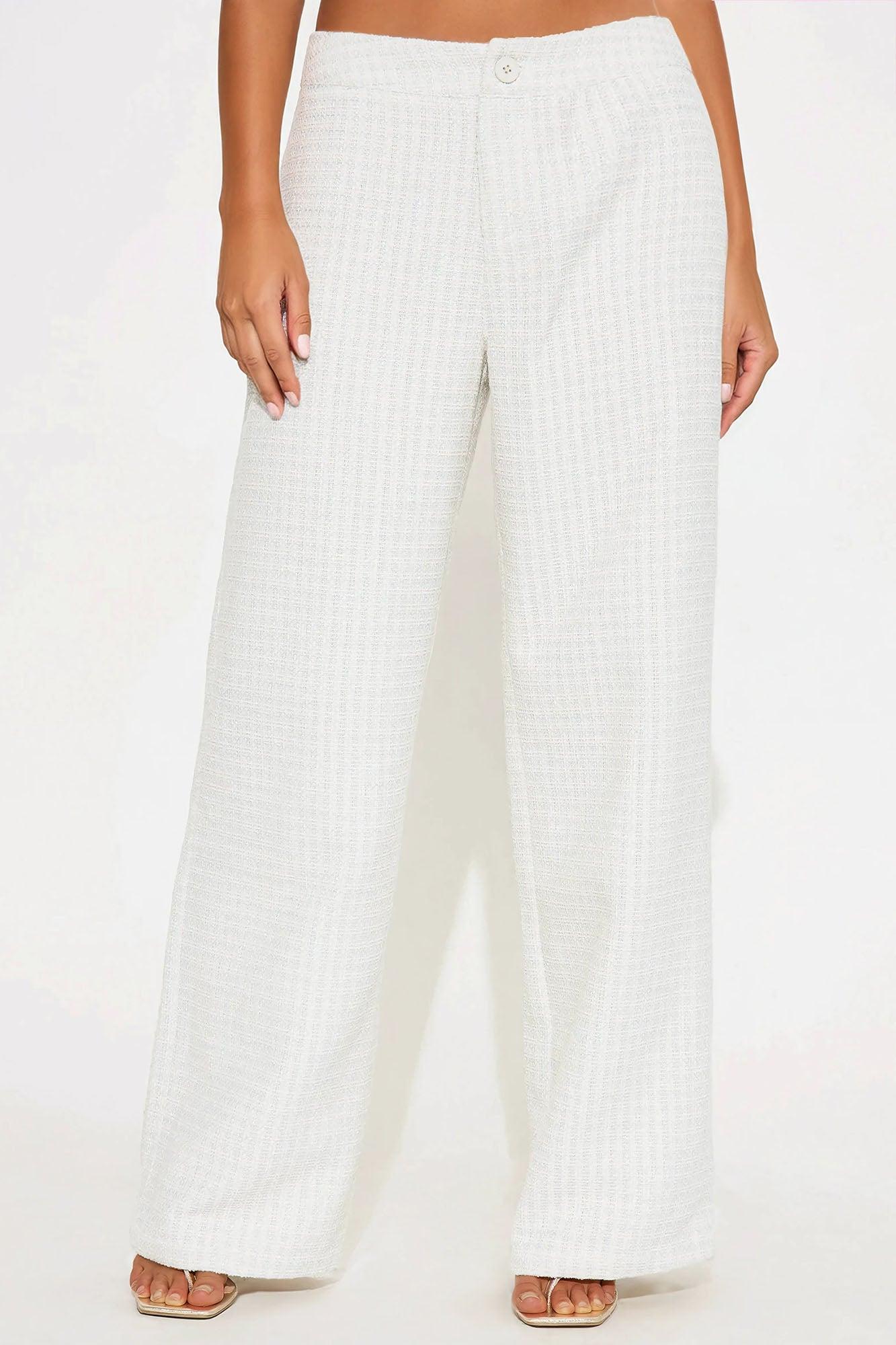 Shantay Tweed Pant - Ivory Product Image