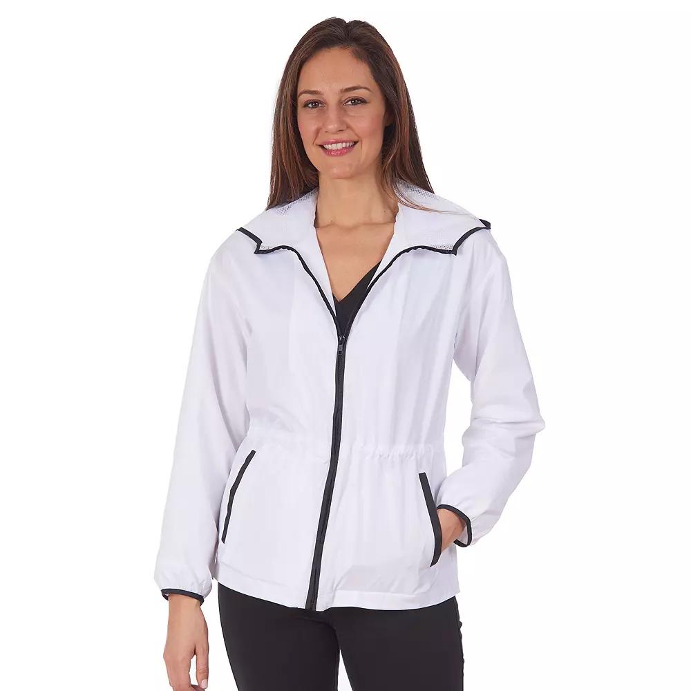 Womens Fleet Street Hooded Mesh Jacket Product Image