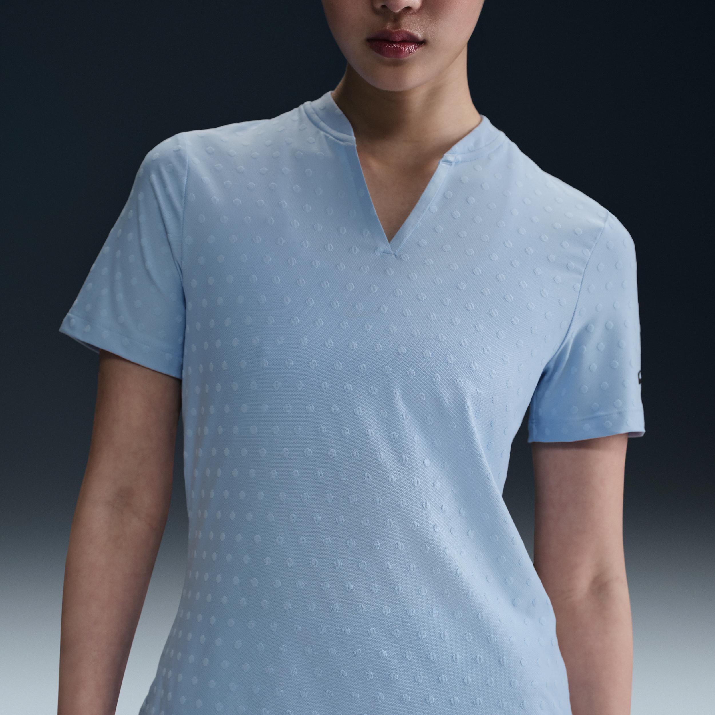 Nike Tour Women's Dri-FIT Short-Sleeve Blade Jacquard Golf Polo Product Image