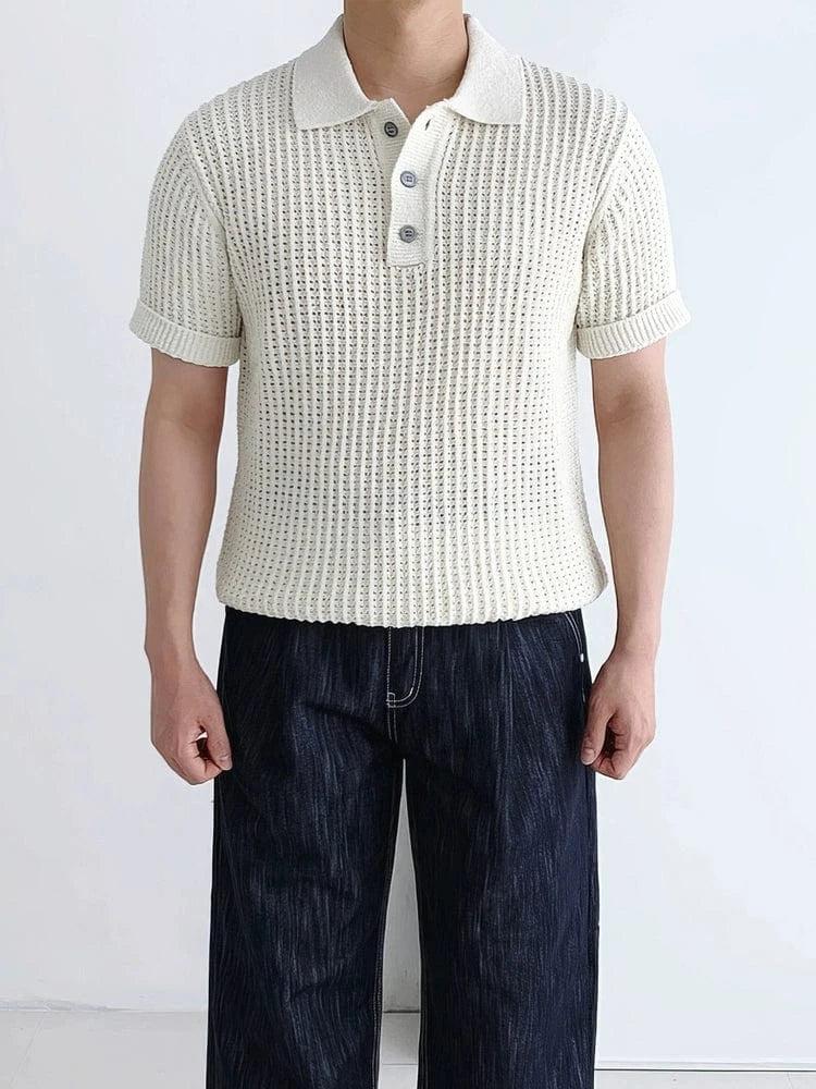 RT No. 18272 KNIT MESH POLO SHORT SLEEVE Product Image