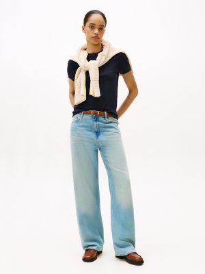 Drapey Smooth Cotton Crewneck T-Shirt Product Image