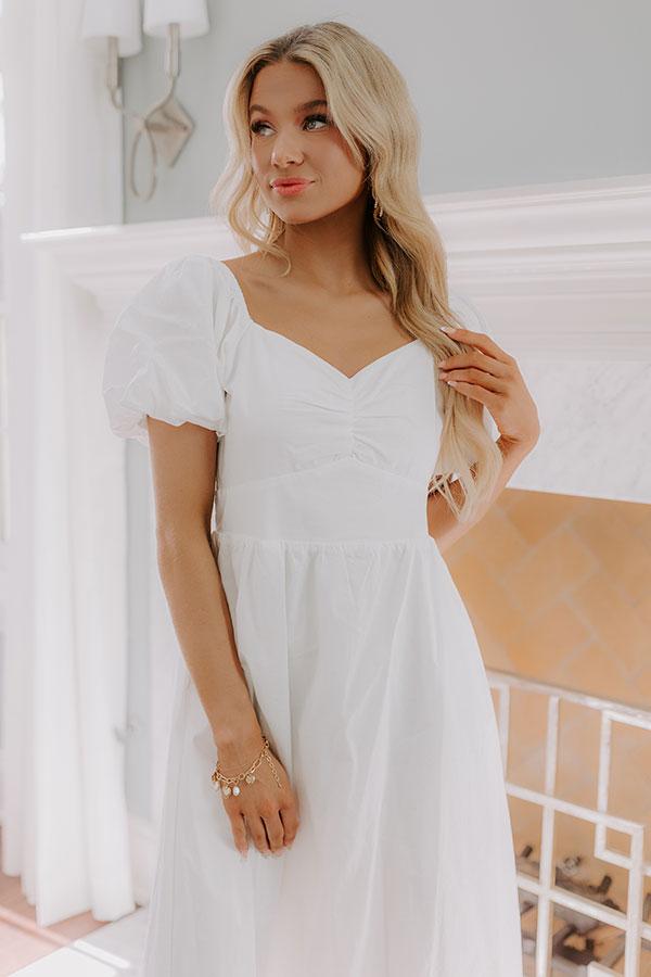 Sweet Serendipity Maxi Dress in White Product Image