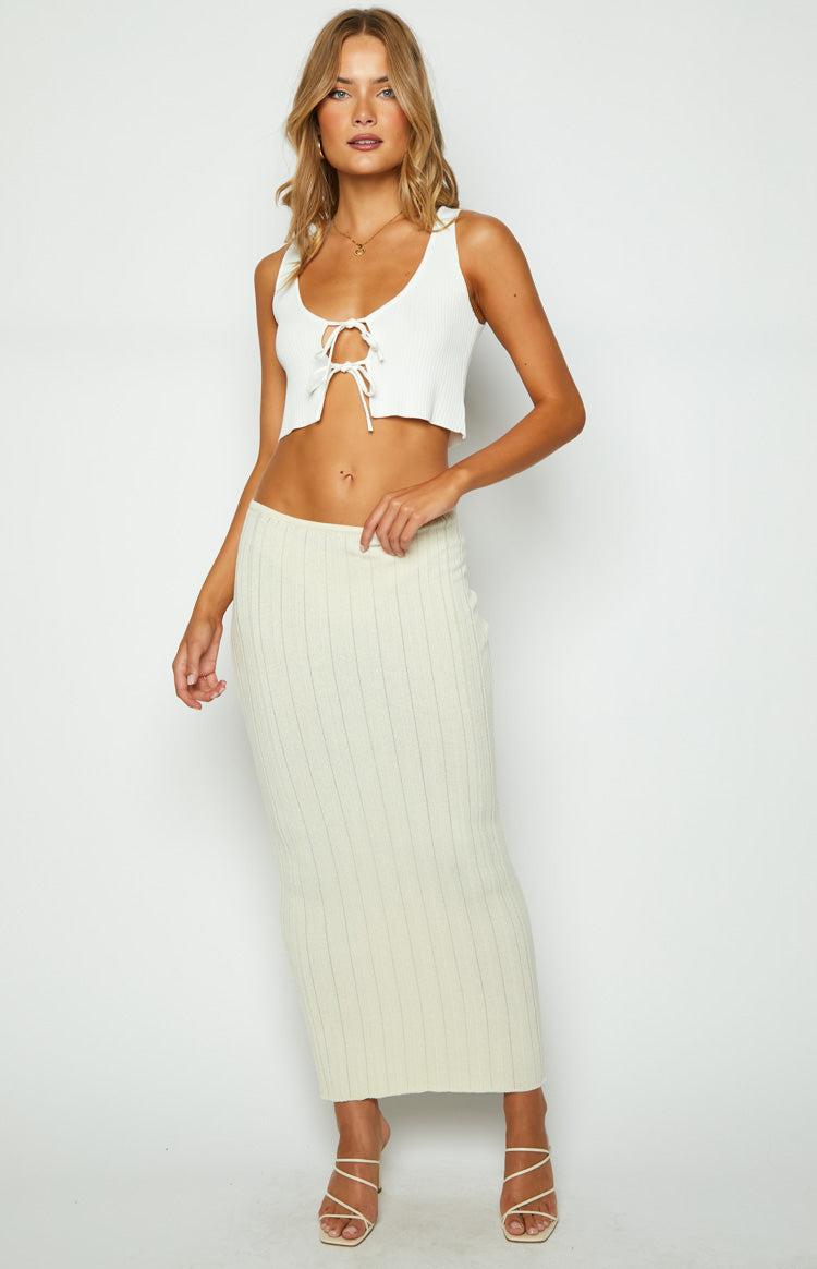 SNDYS Baha Sand Ribbed Skirt Product Image