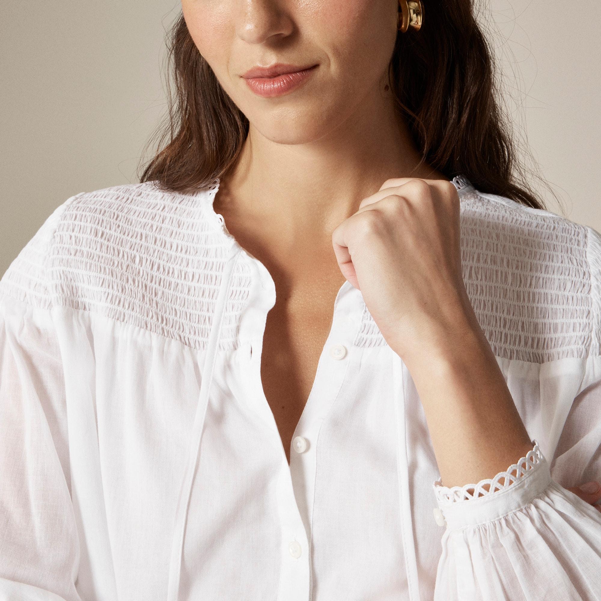 Popover top in cotton voile Product Image