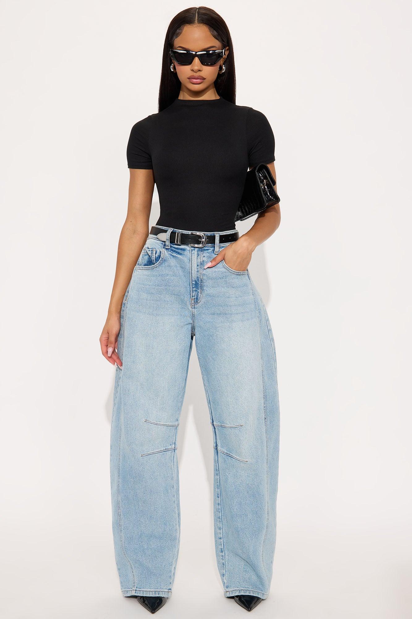 Sadie Short Sleeve Double Lined Bodysuit - Black Female Product Image