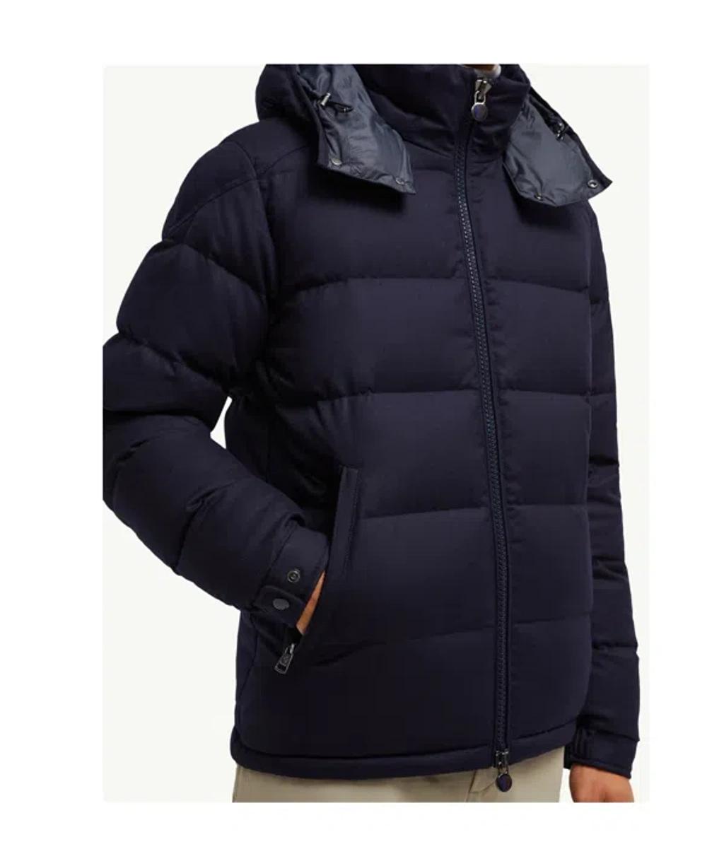MONCLER Montgenevre Wool Down Jacket In Navy Product Image