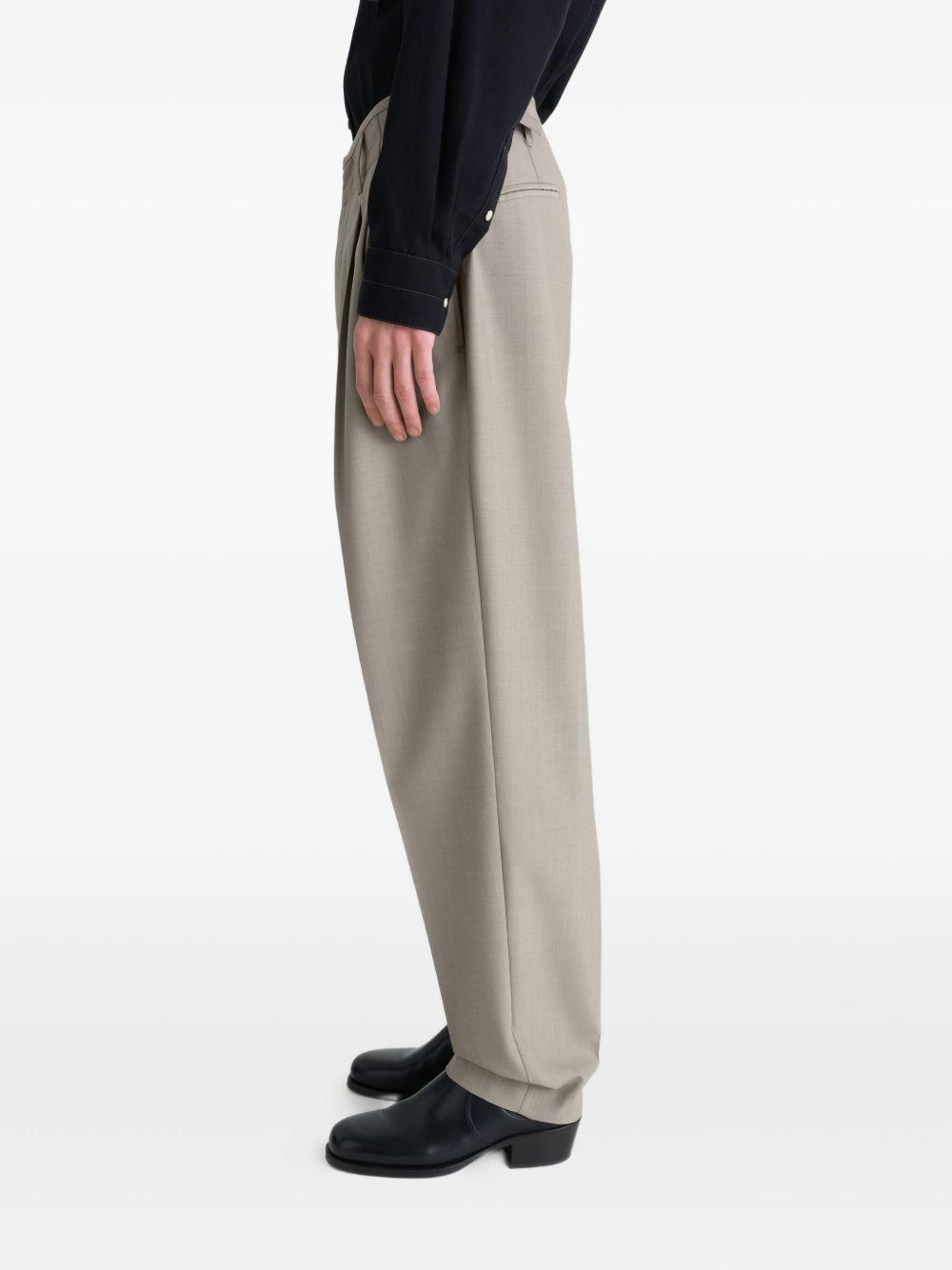 pleated-front side-adjustable trousers Product Image