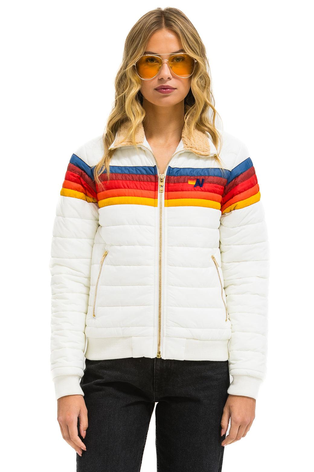 5 STRIPE JACKET - WHITE Female Product Image