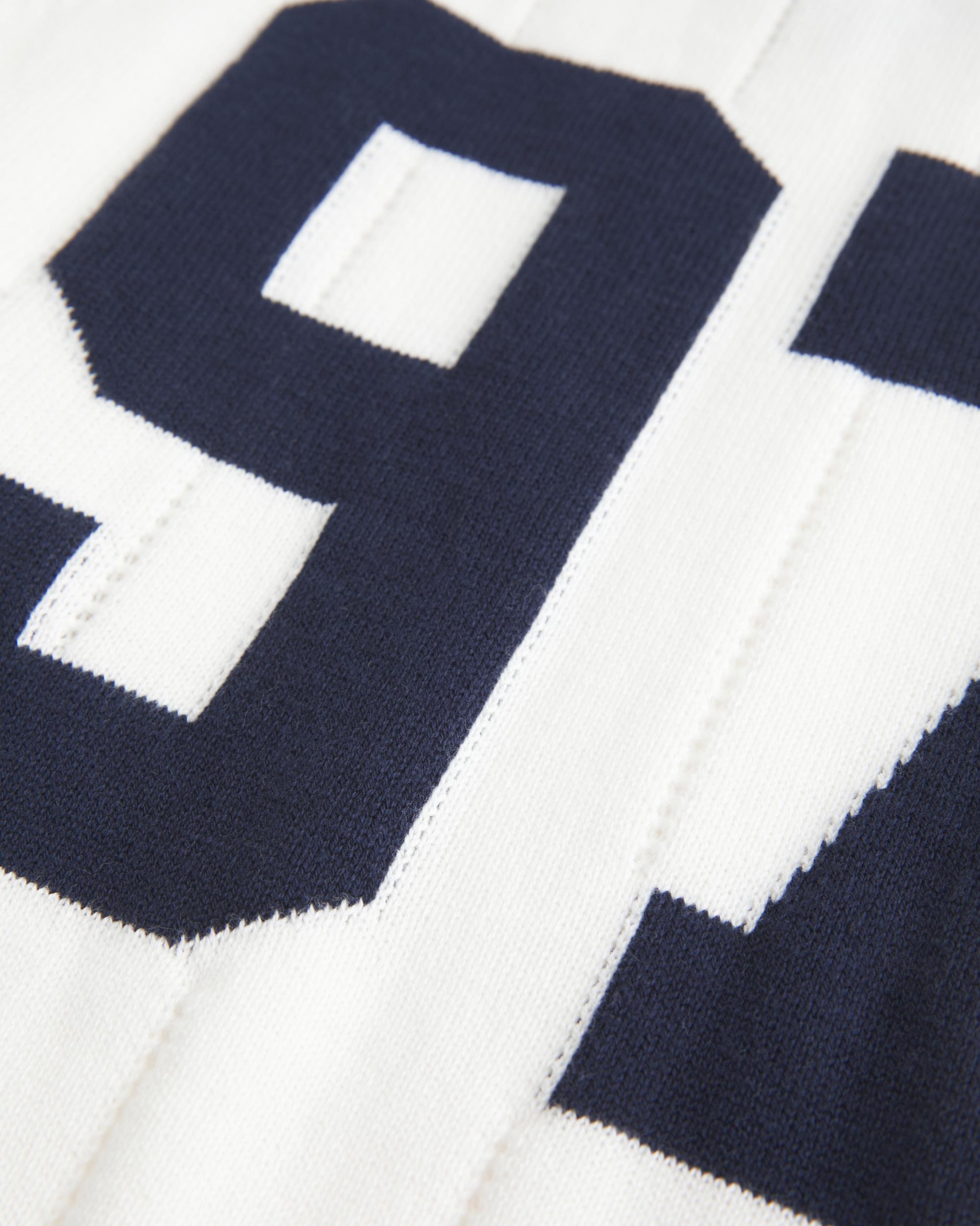 Easy Long-Sleeve Sweater Polo Product Image