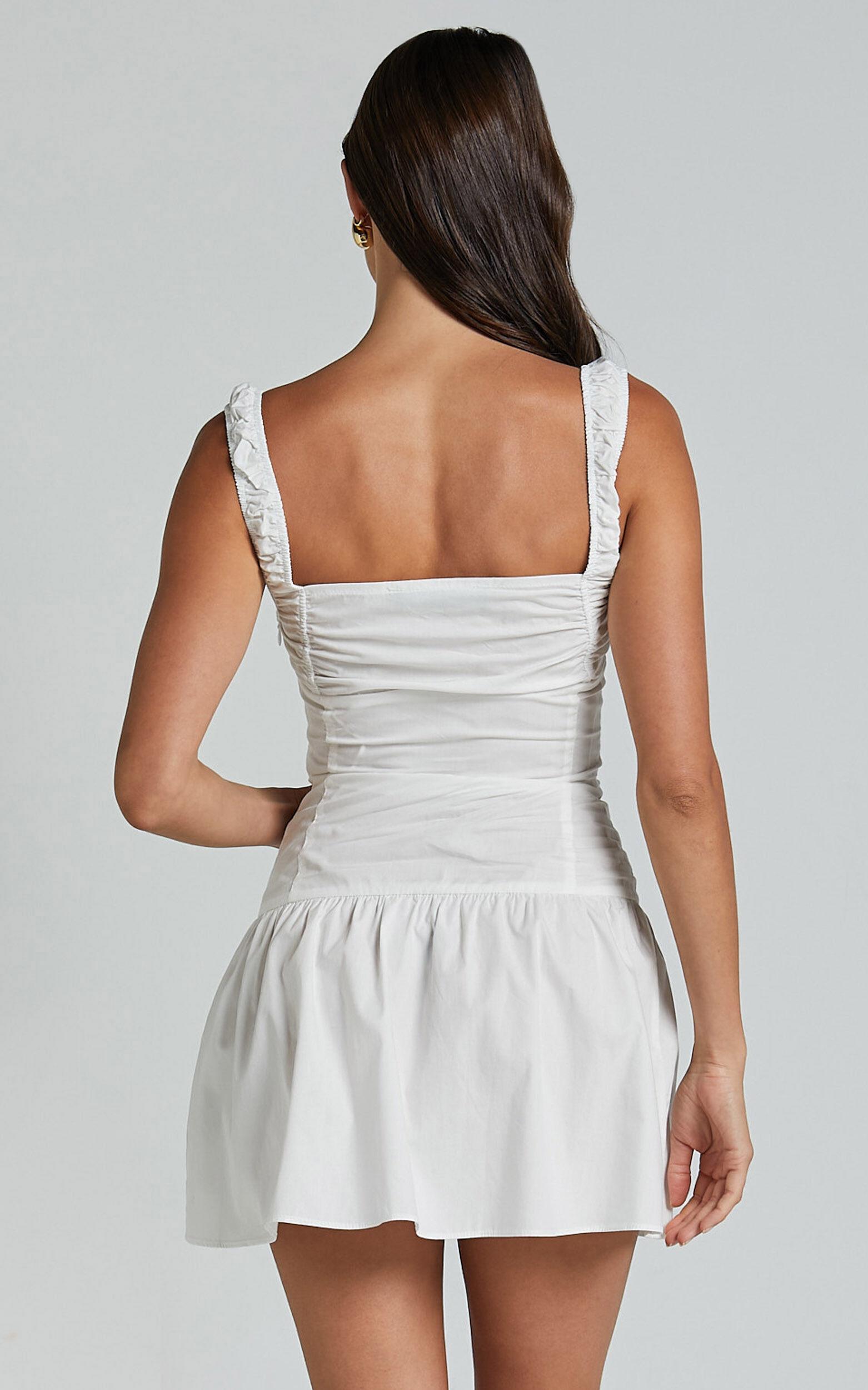 Lioness - Heart Shaped Mini Dress in PORCELAIN Product Image