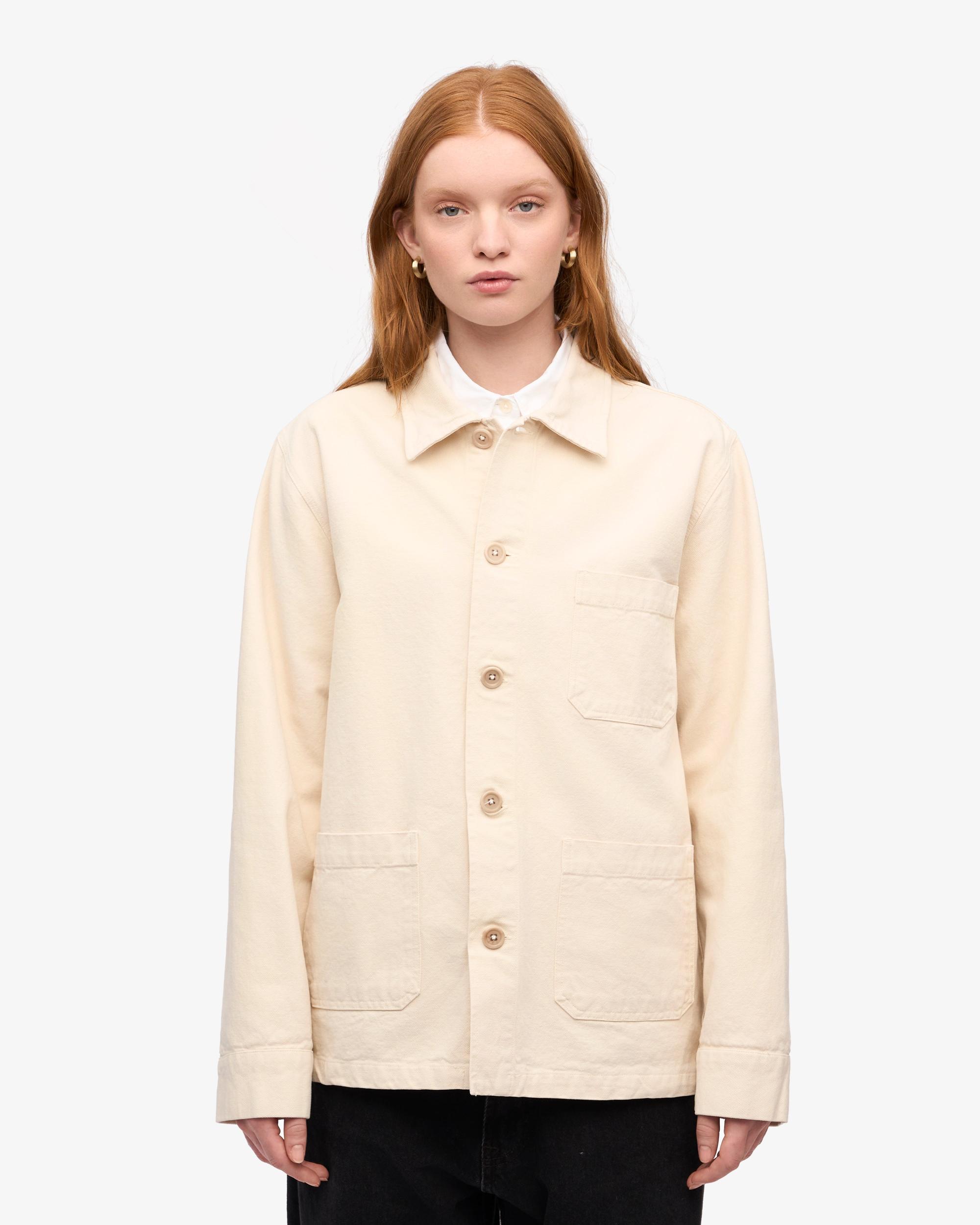 Organic Workwear Jacket - Ivory White Product Image
