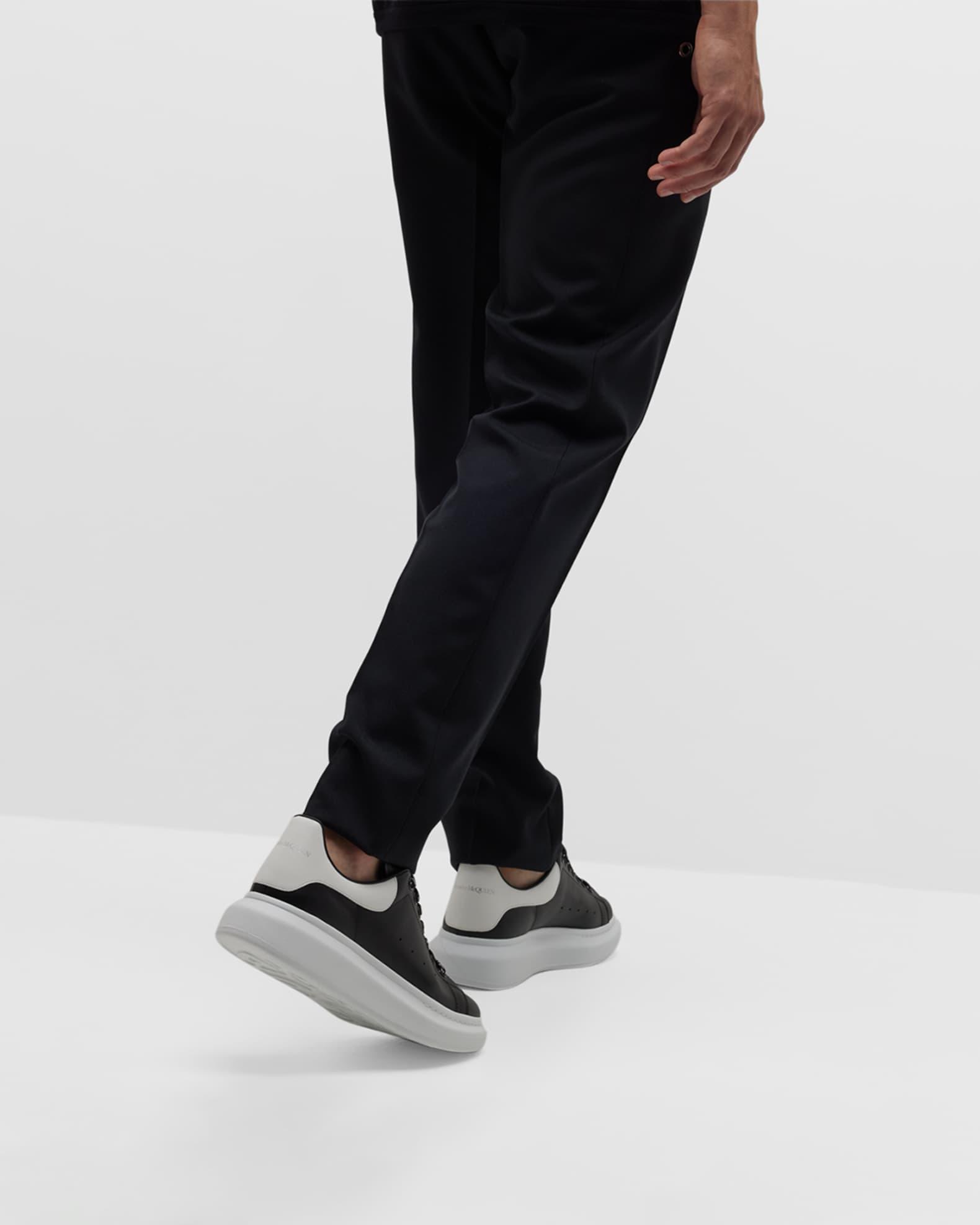 Mens Oversized Leather Platform Sneakers Product Image