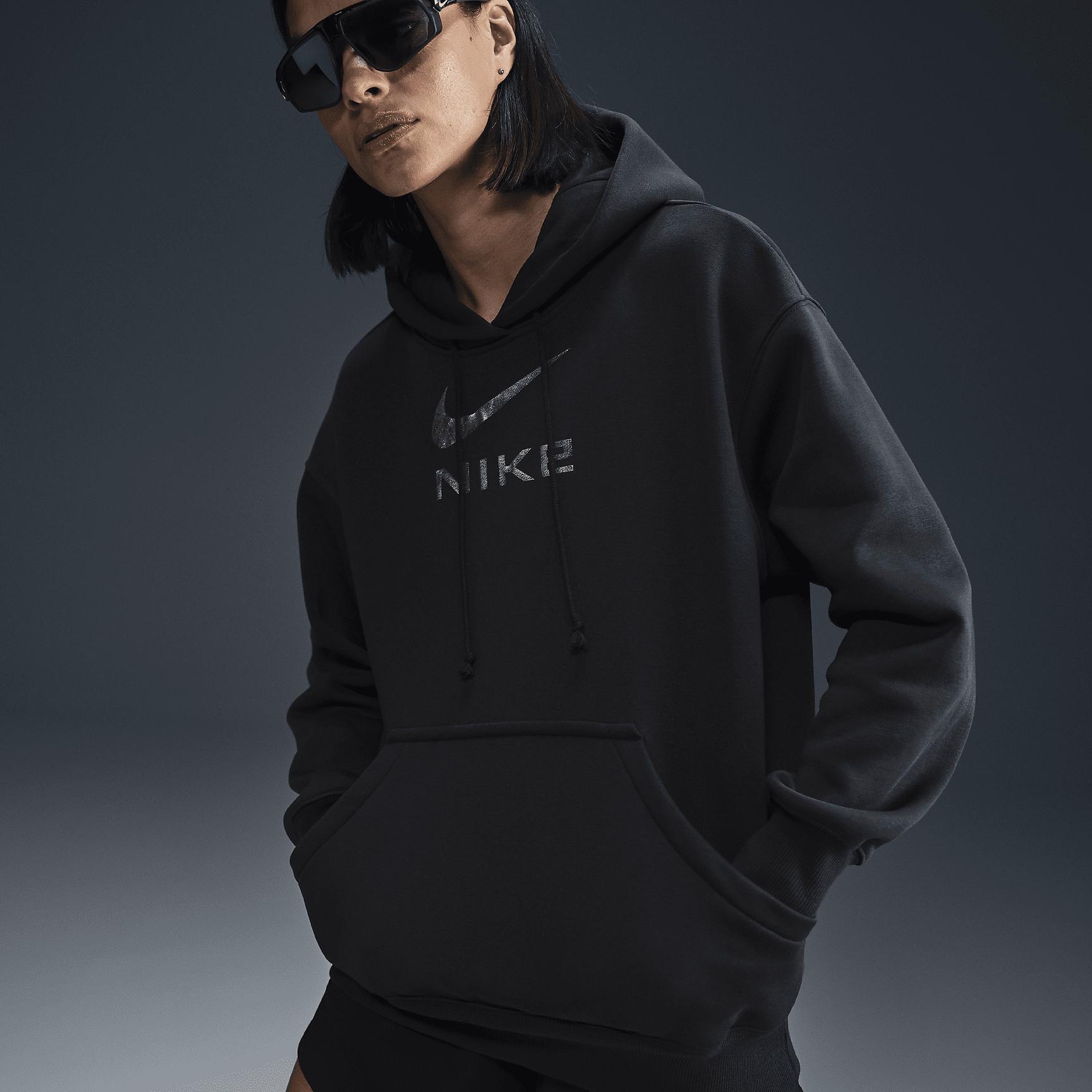 Nike Sportswear Phoenix Fleece Women's Oversized Pullover Graphic Hoodie Product Image