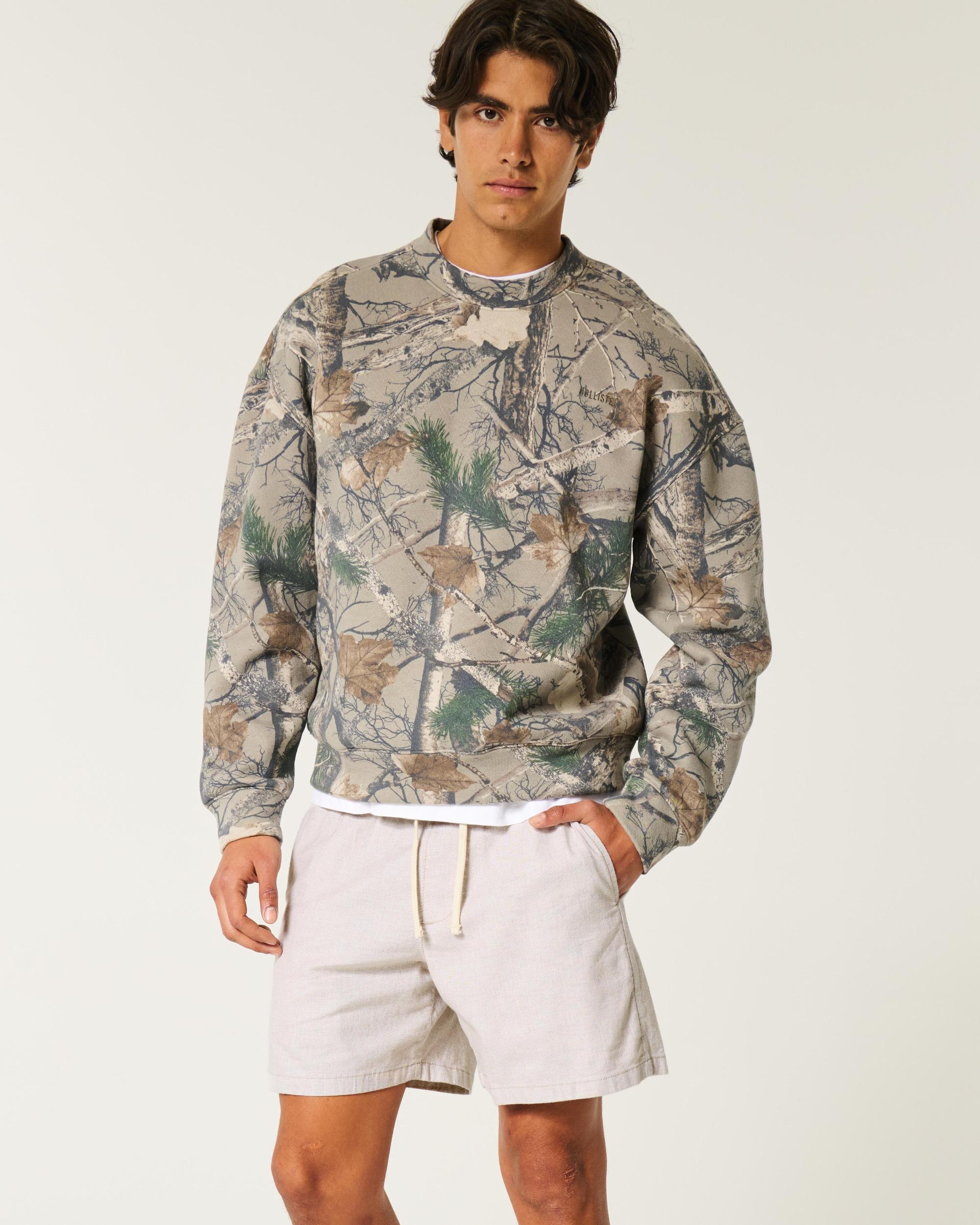 Mid-Thigh Twill Pull-On Shorts Product Image
