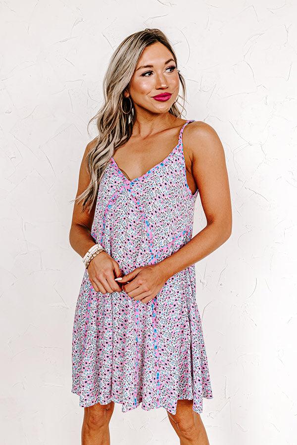 Odds And Ends Shift Dress In Pink Product Image