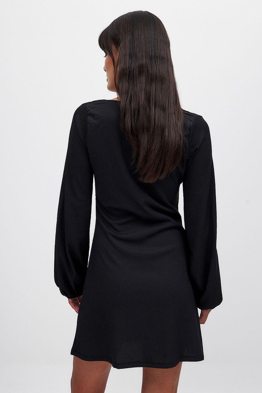 Balloon Sleeve Mini Dress Product Image