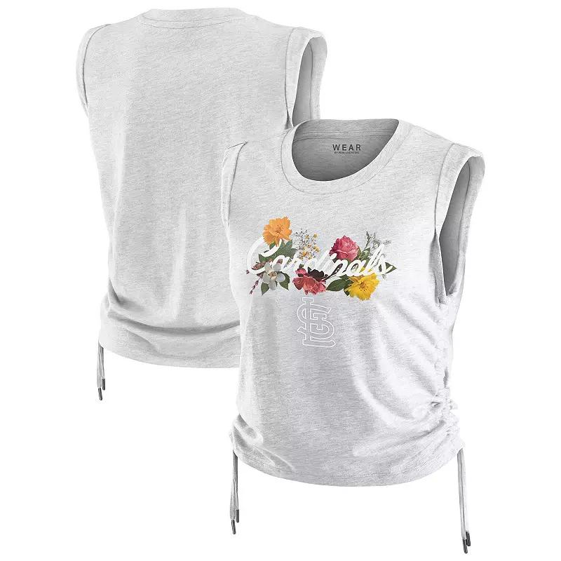 Women's WEAR by Erin Andrews Heather Gray Philadelphia Phillies Cinched Tank Top,  Product Image