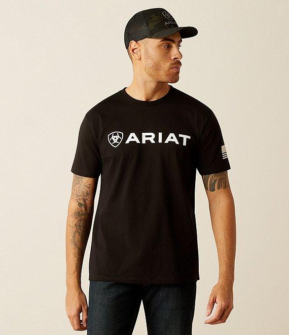 Ariat Shield Flag Short Sleeve Logo Graphic T-Shirt Product Image