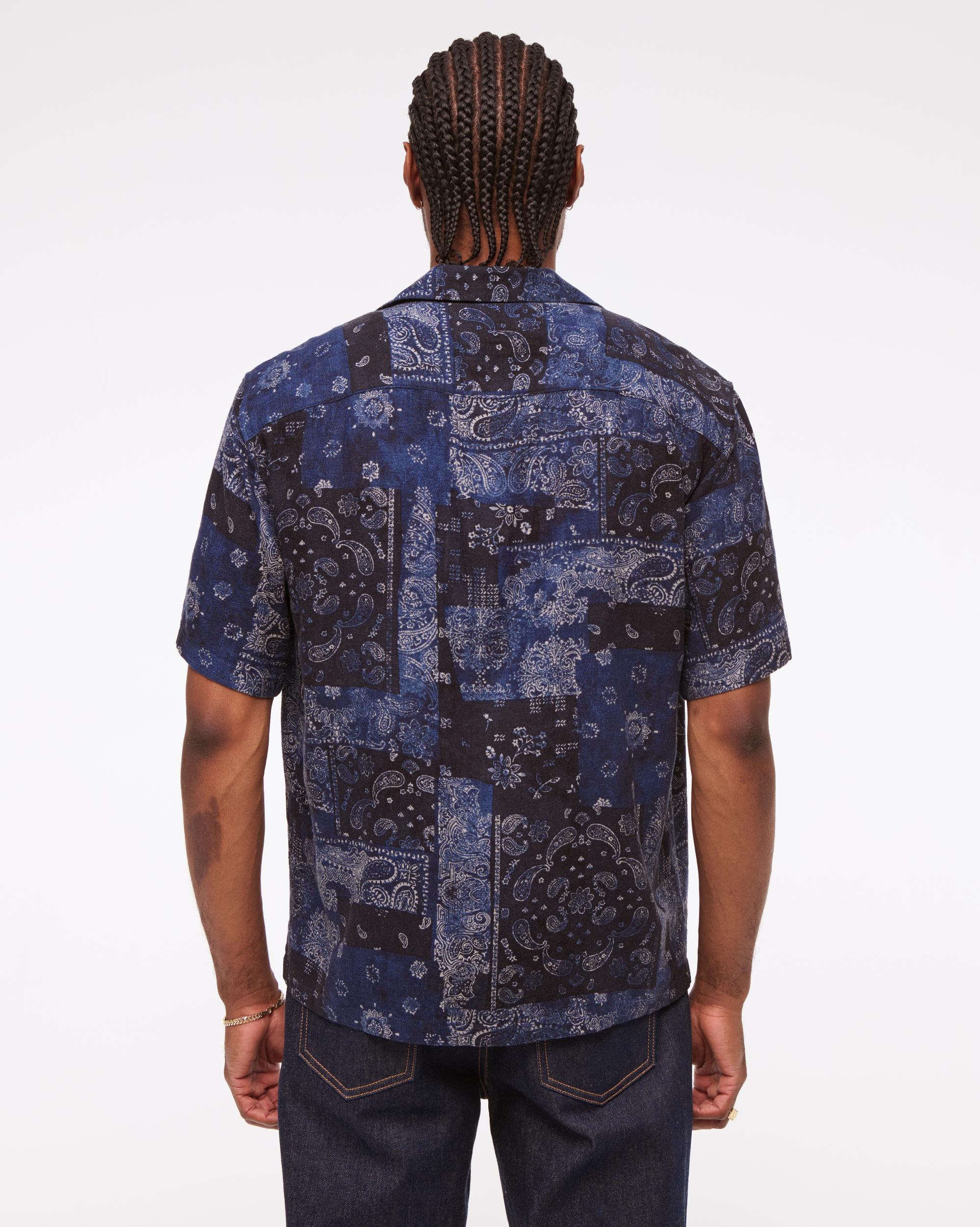 Camp Collar Summer Linen-Blend Shirt Product Image