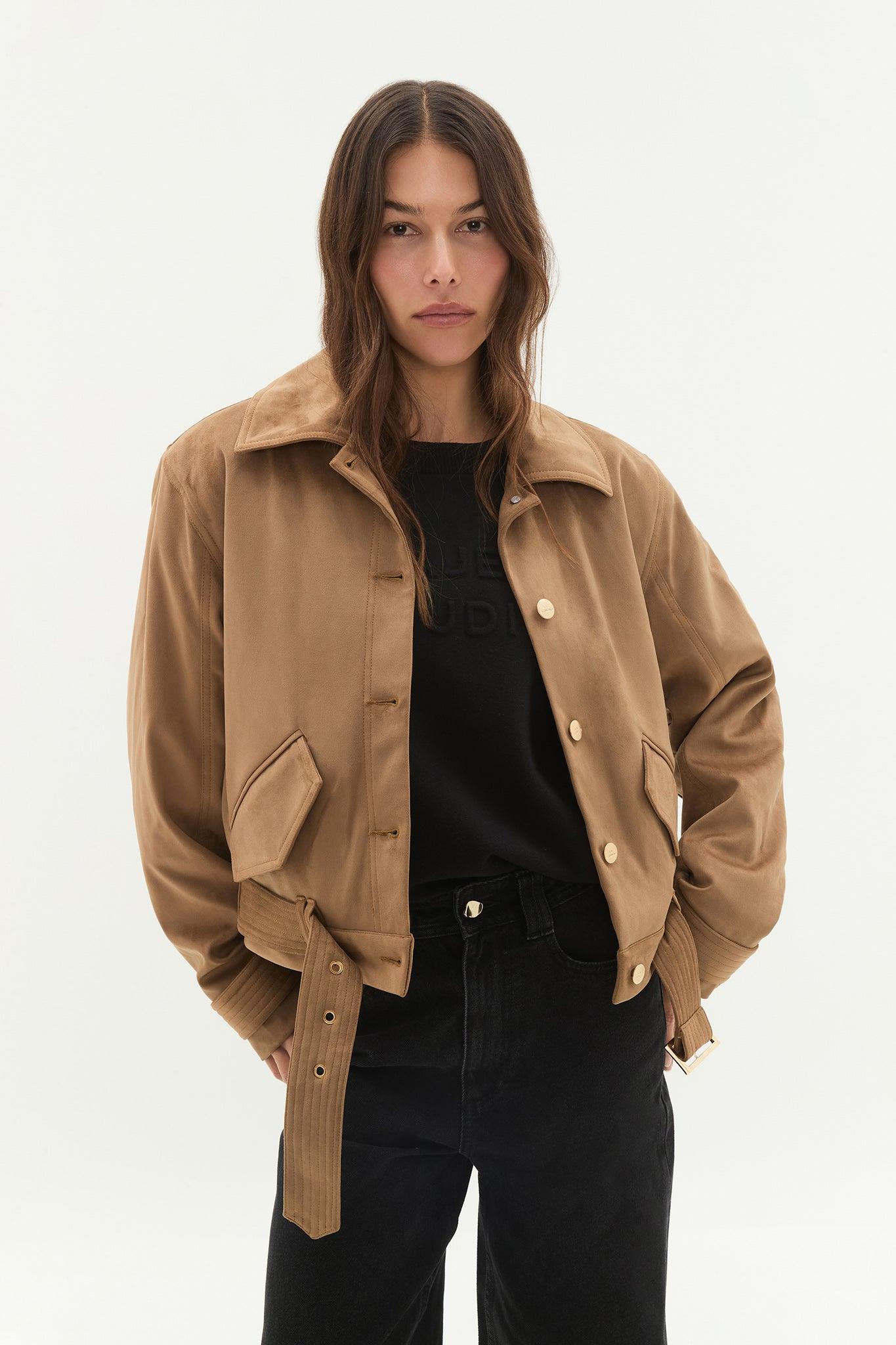 Calyx Vegan Suede Jacket Product Image