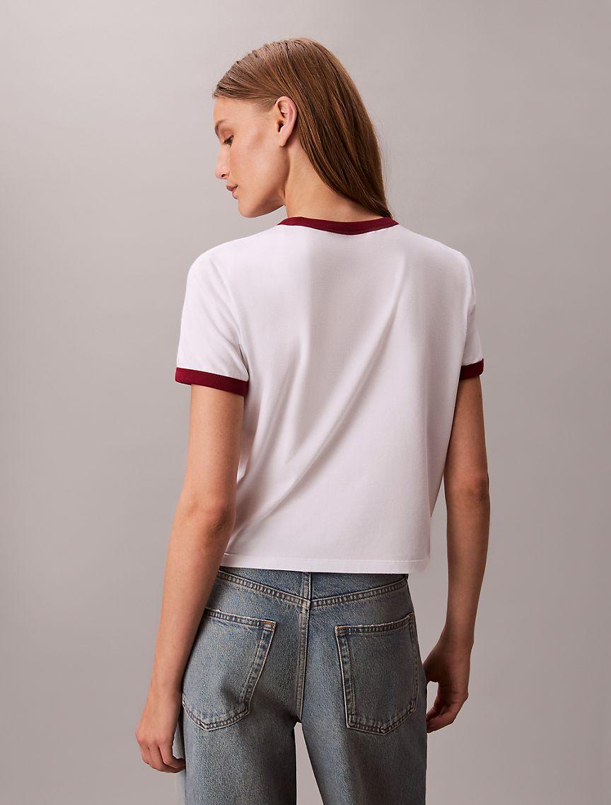 Monogram Logo Slim Ringer T-Shirt Product Image