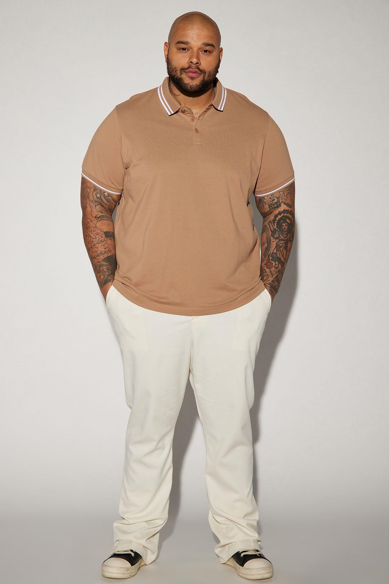 Wilson Short Sleeve Polo - Khaki Product Image