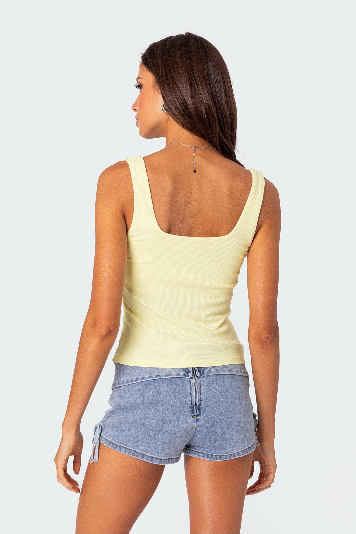 Lola Ribbed Tank Top Product Image