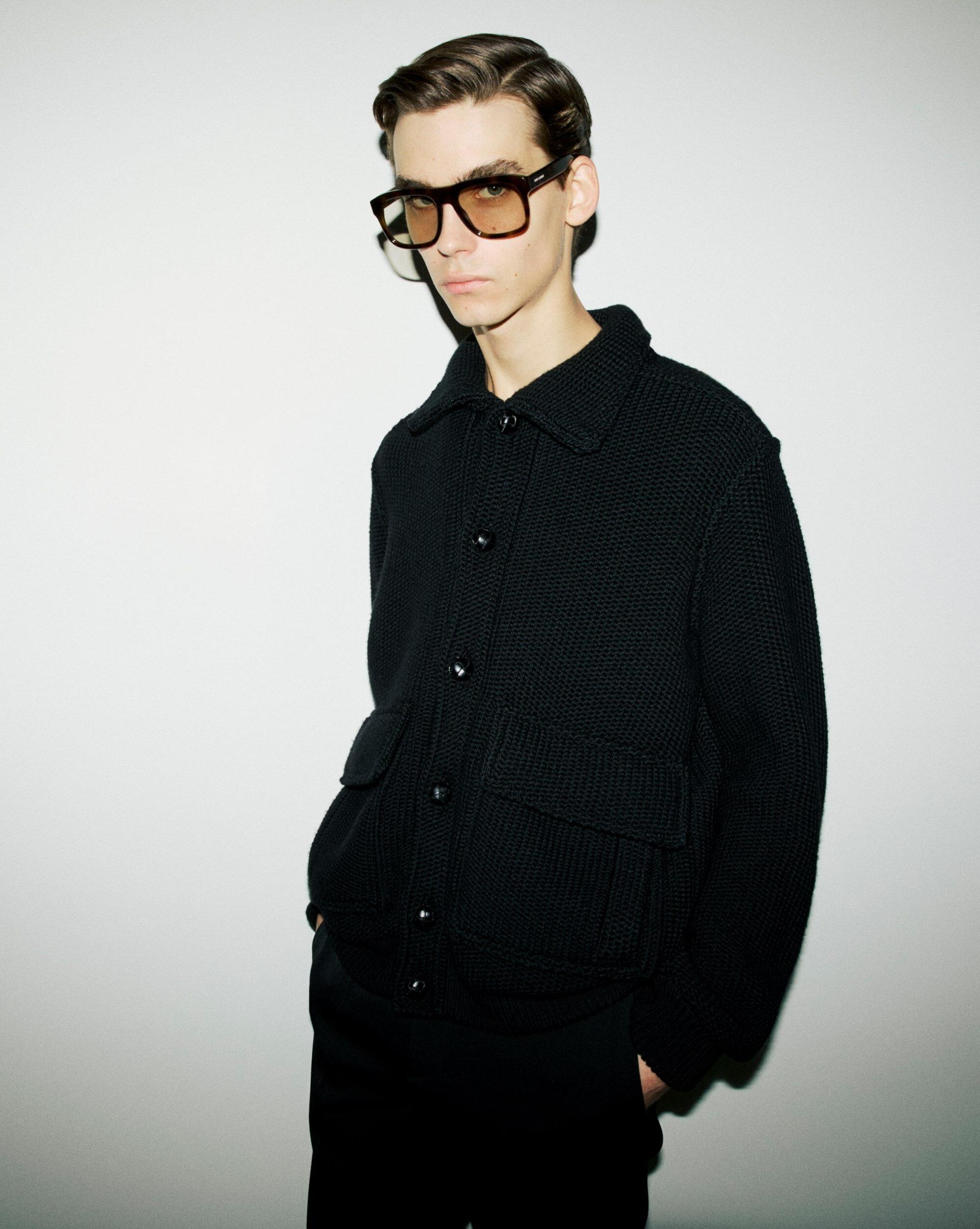 knit bomber in wool Product Image