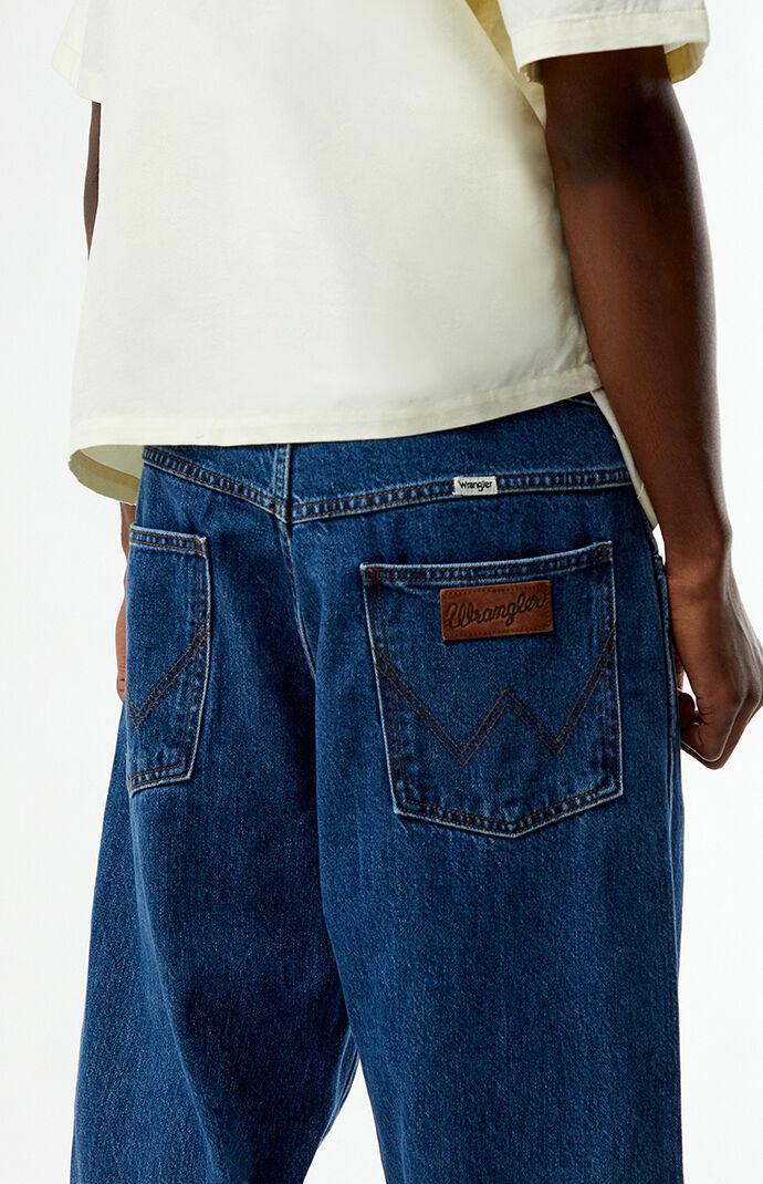 Dark Blue Loose Jeans Product Image