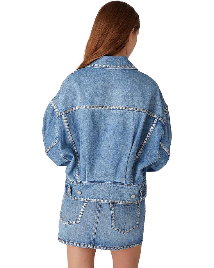 Sweater And Denim Trucker Jacket Product Image