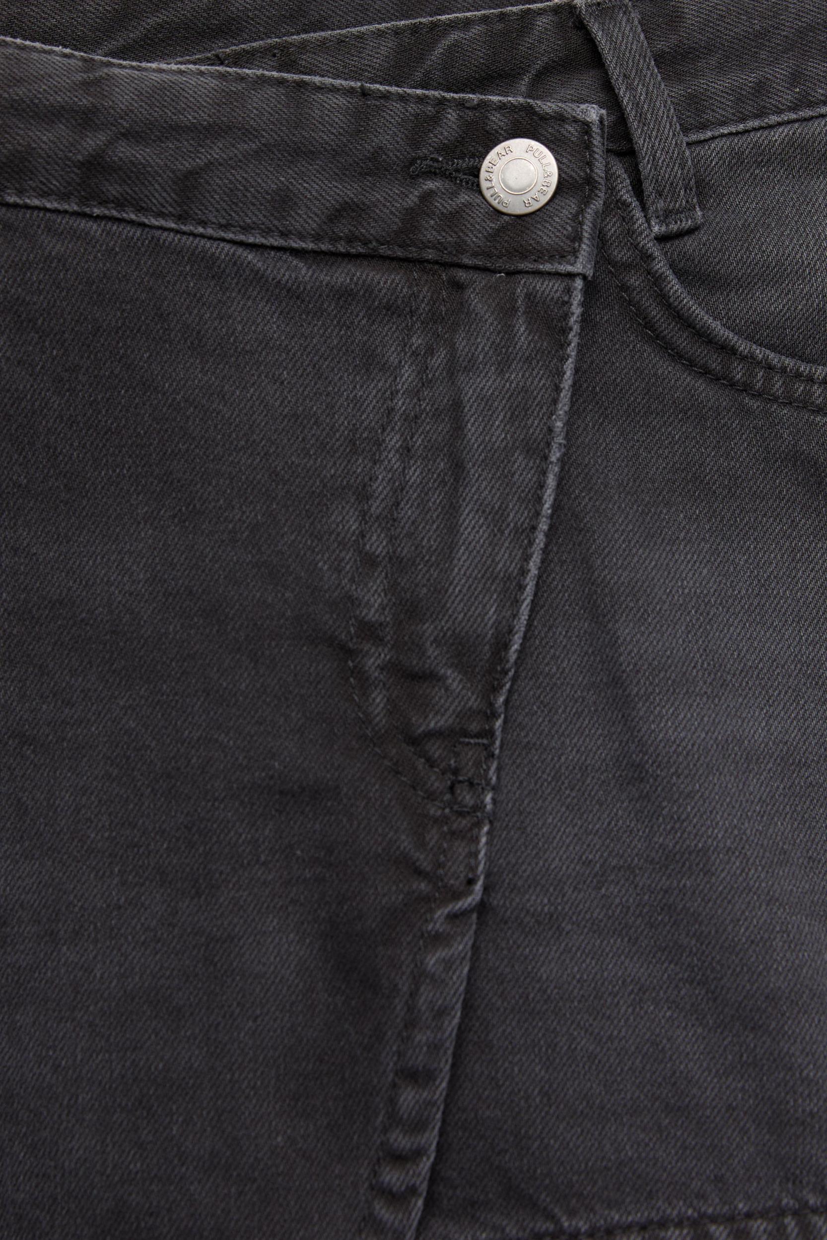 Crossover denim mini skirt Product Image