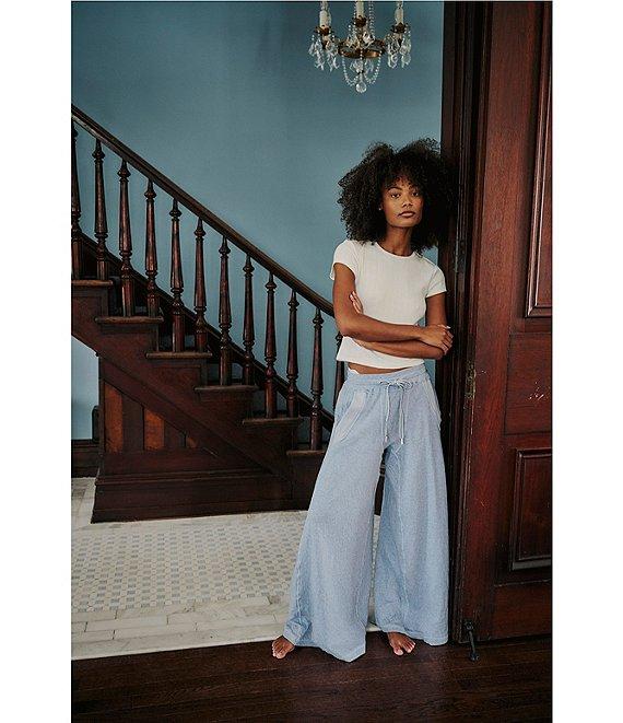 Free People Wait A Minute Wide Leg Lounge Pants Product Image