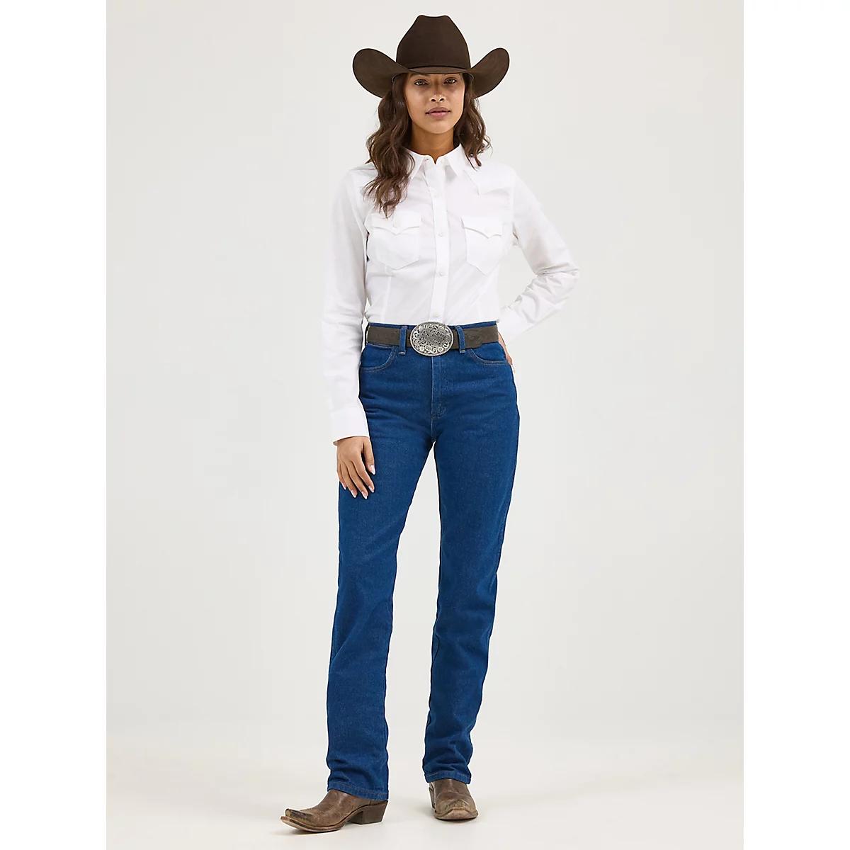Women's Wrangler® Cowboy Cut® Slim Fit Jean in Prewash Indigo Product Image