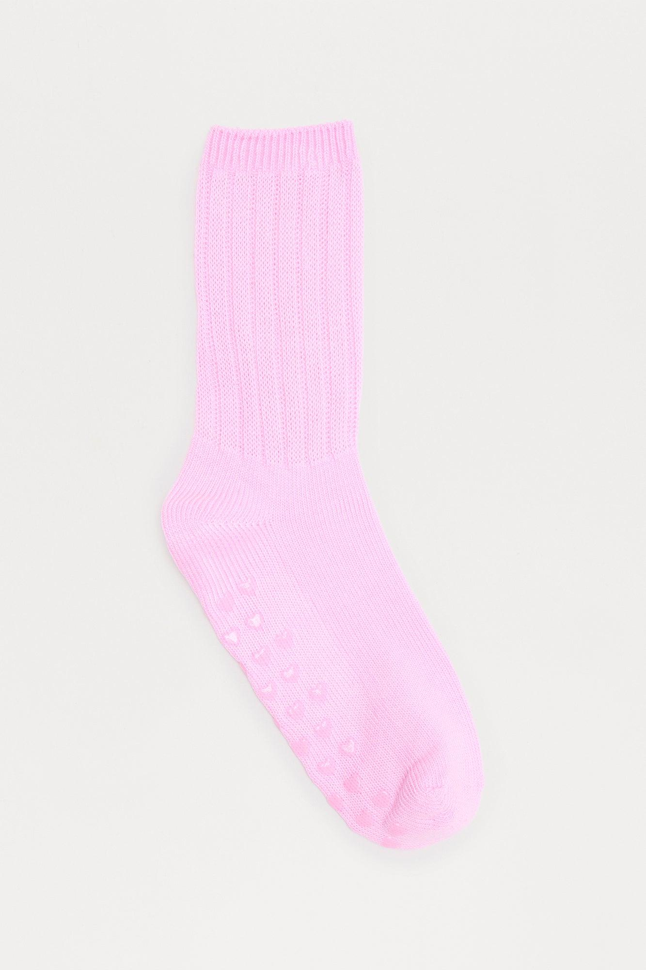 Cozy Morning Pilate Slouch Sock - Pink Female Product Image