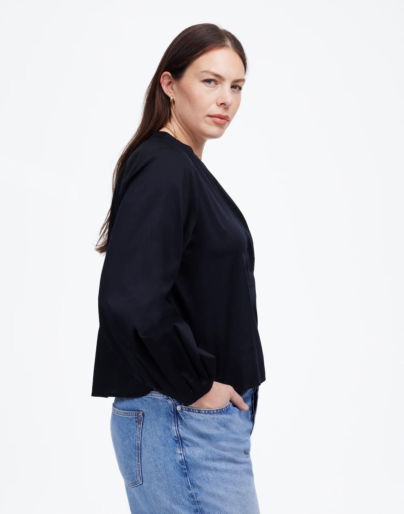 V-Neck Long-Sleeve Top Product Image