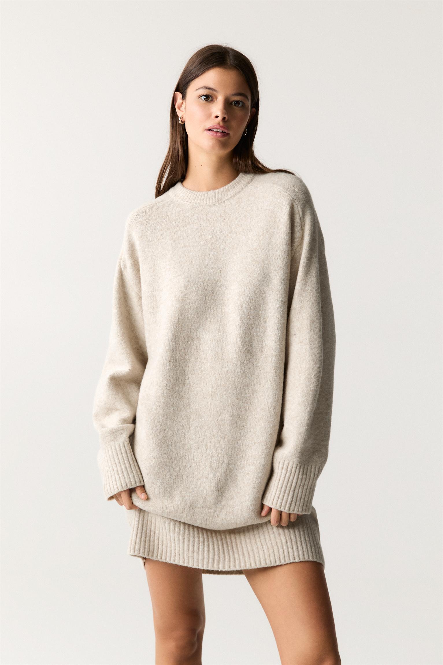 Long sleeve knit dress Product Image