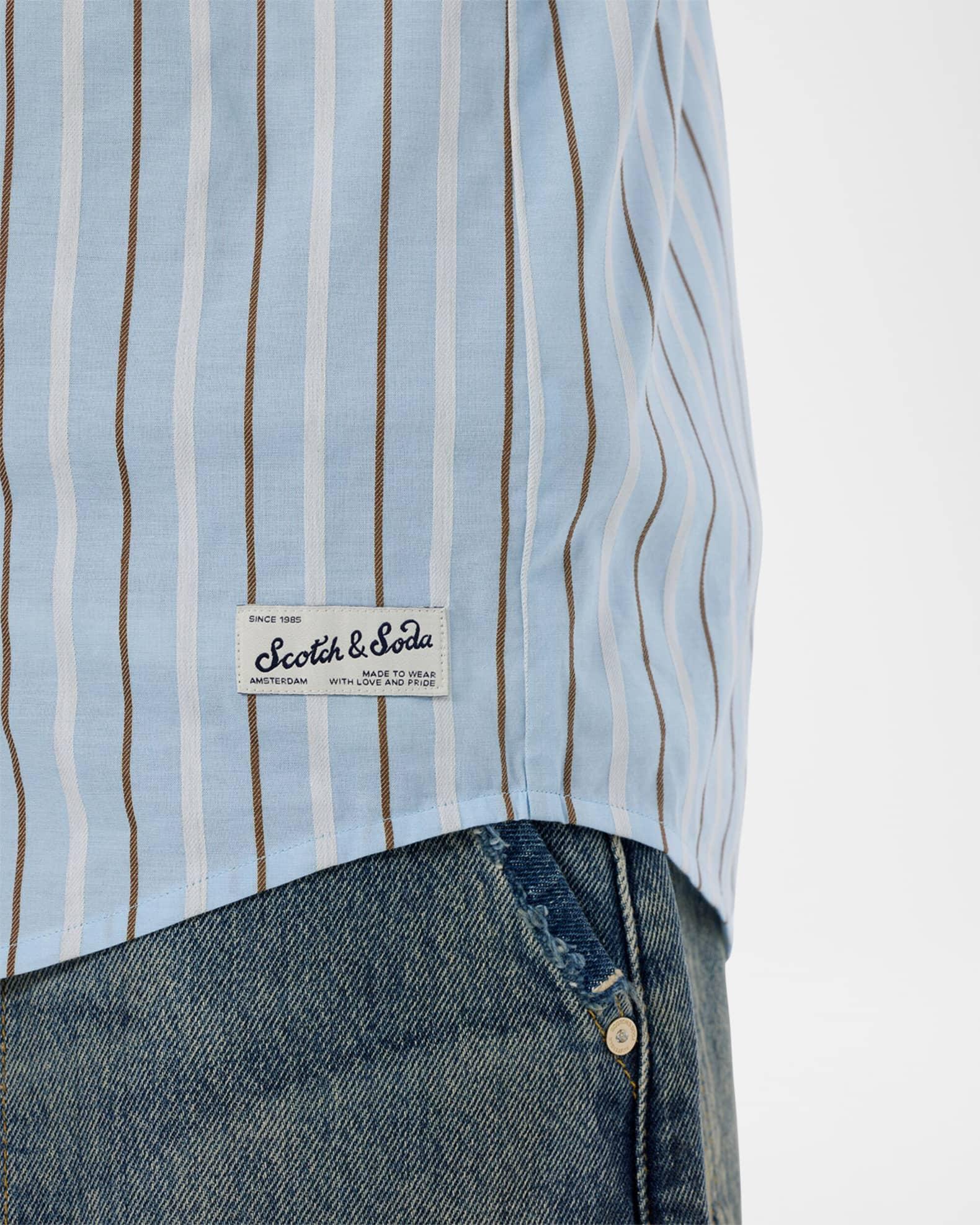 Men's Regular-Fit Dobby Stripe Sport Shirt Product Image