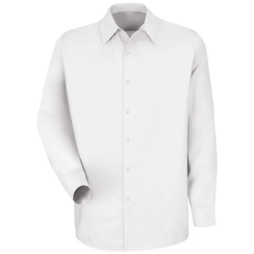 Men's Red Kap Classic-Fit Solid Button-Down Work Shirt, Size: Medium, White Product Image