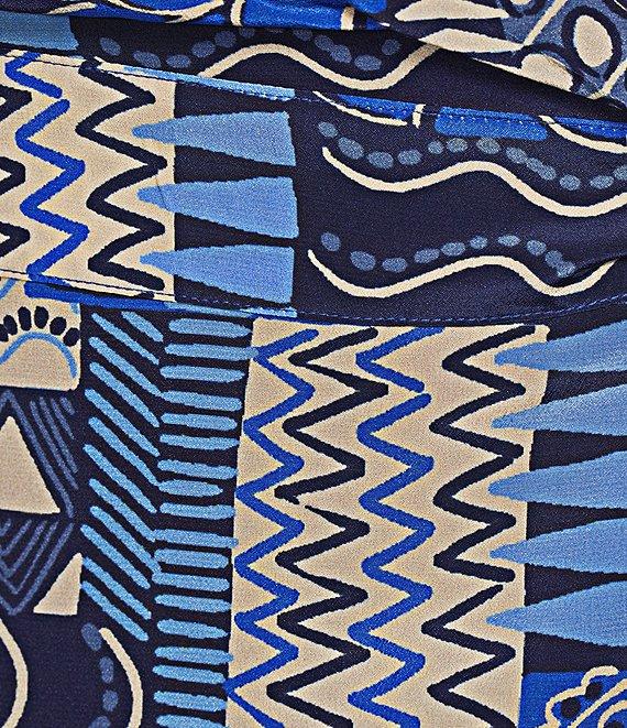 tyler boe Jules V-Neck 3/4 Sleeve High Low Ruffle Wrap Dress Product Image