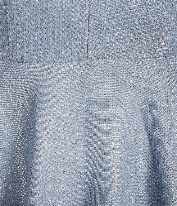 Midnight Doll Rhinestone V-Neck Ruched Long Dress Product Image