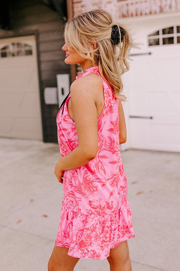 Date Night In France Floral Mini Dress Product Image