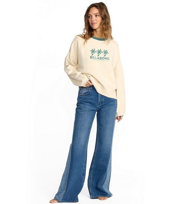 Billabong Triple Palm Long Sleeve Brushed Fleece Sweatshirt Product Image