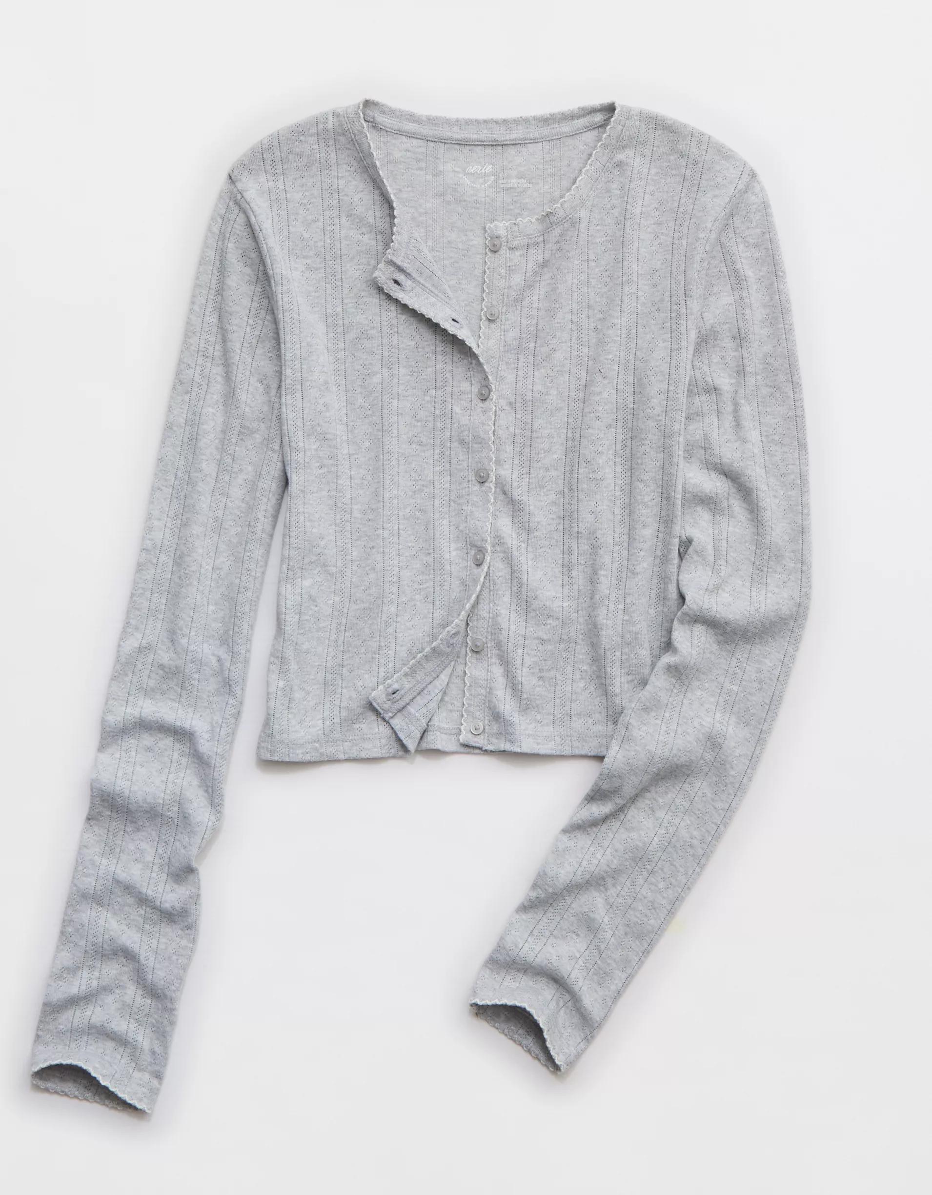 Aerie Off-Duty Pointelle Cardigan Product Image