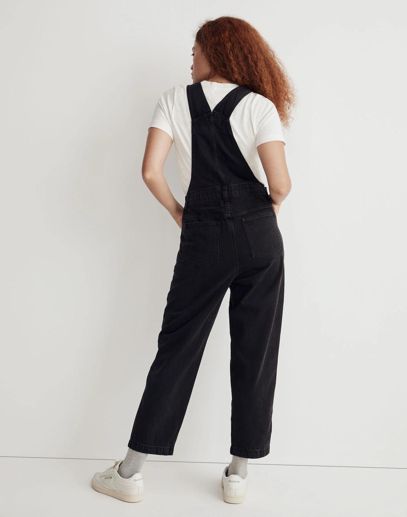 Straight-Leg Overalls in Lunar Wash Product Image