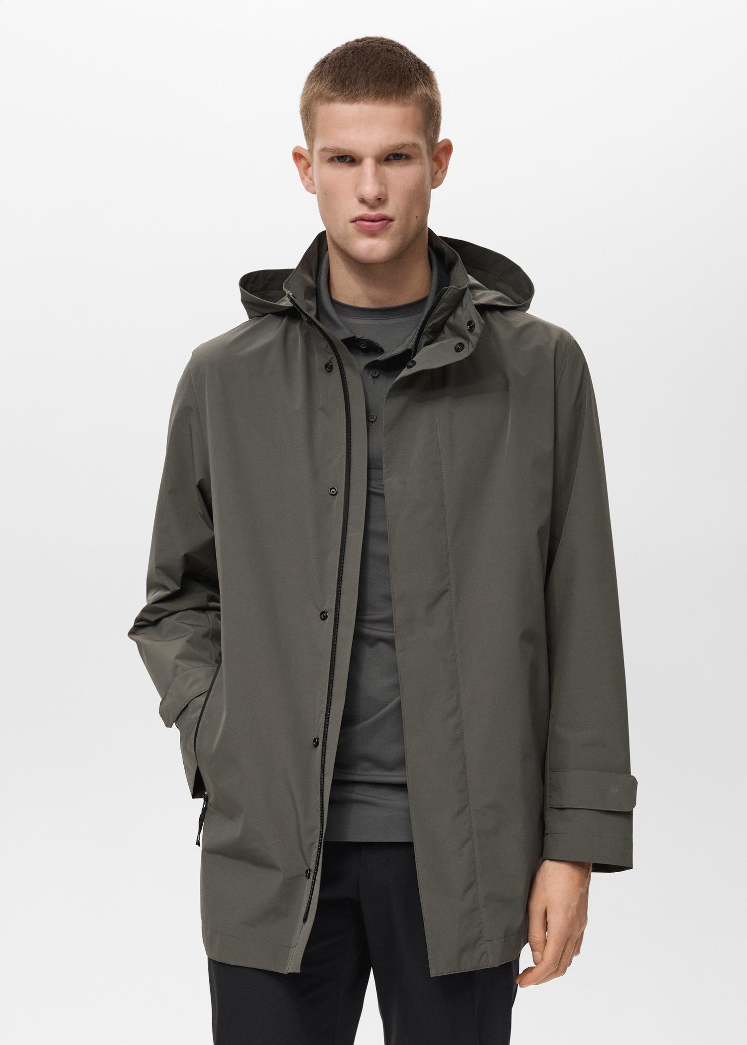 COOLMAX® technology waterproof parka - Men | MANGO USA Product Image