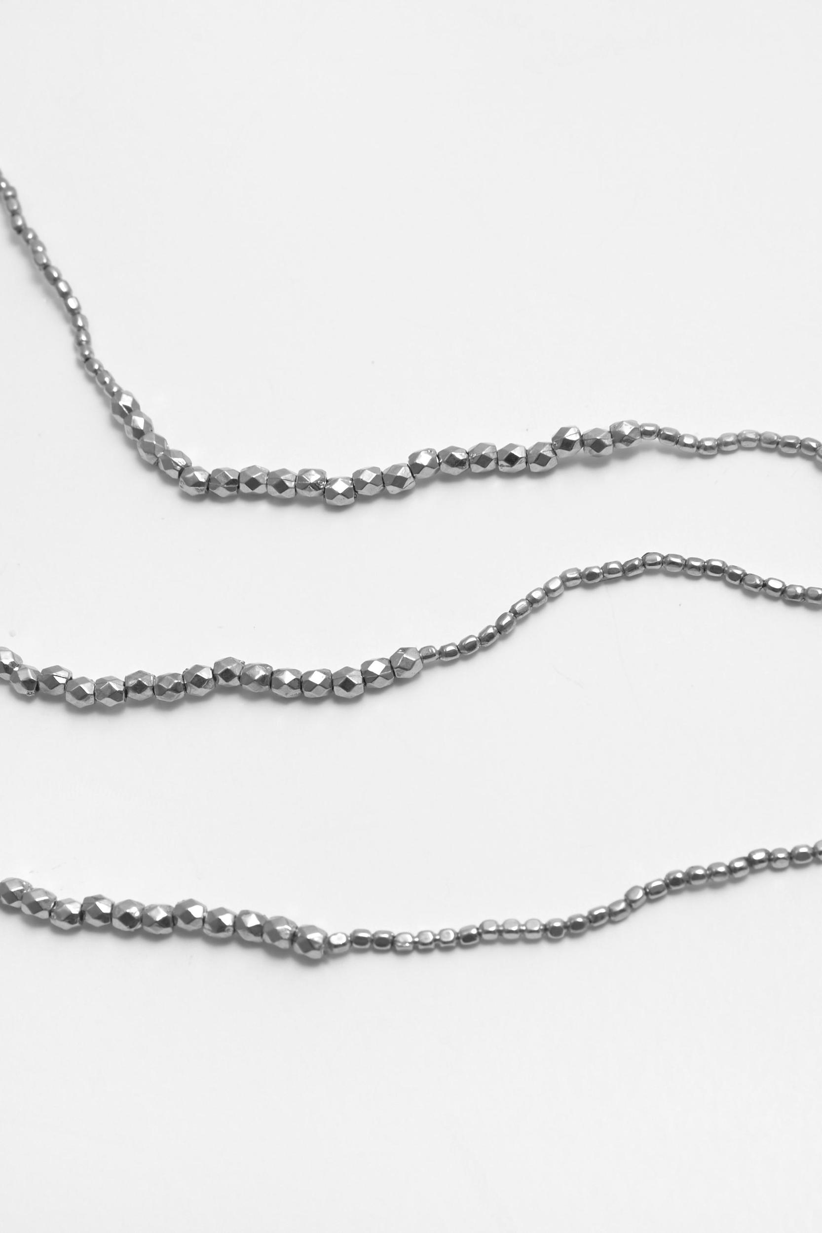 Double-strand necklace with beads Product Image