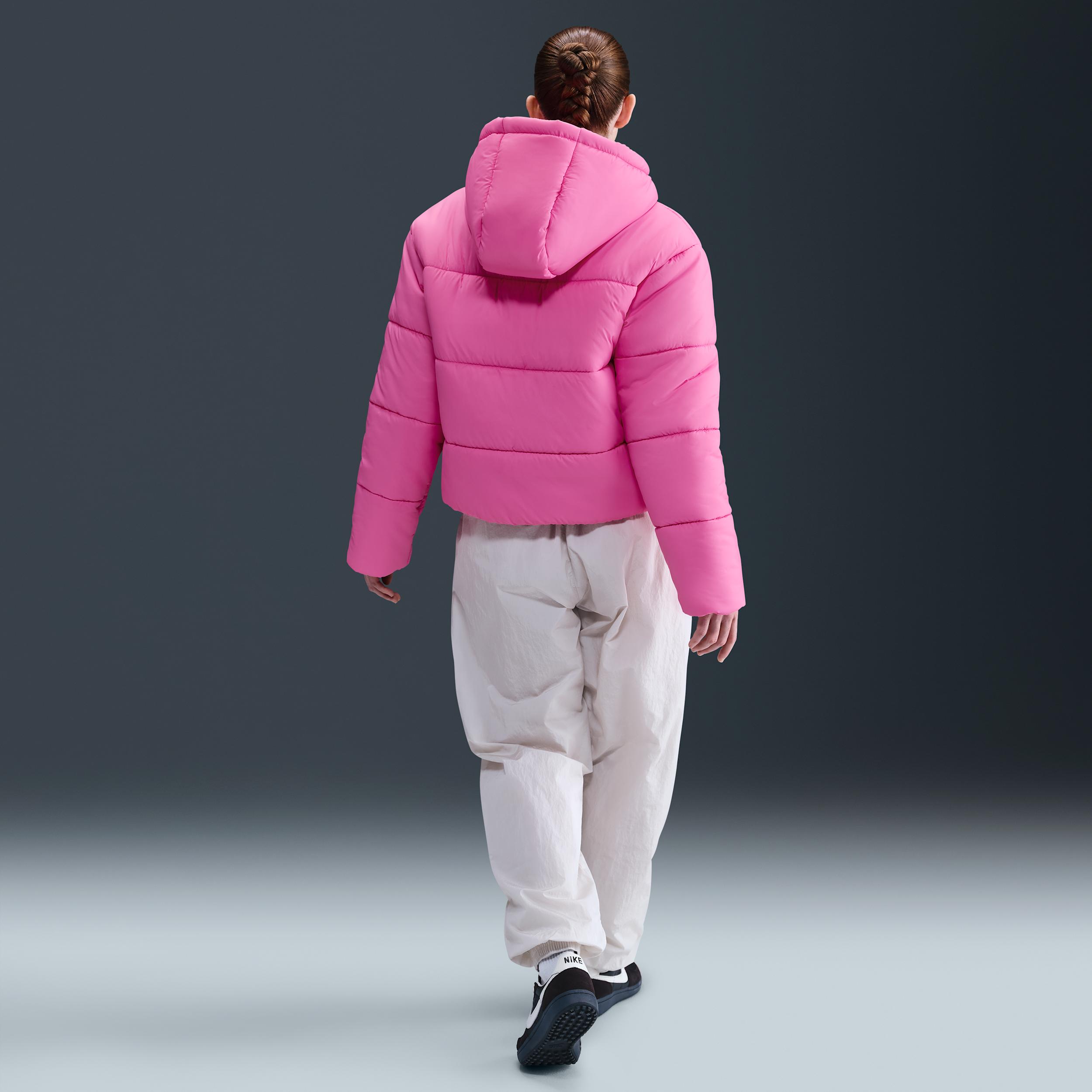 Womens Nike Sportswear Classic Puffer Therma-FIT Loose Hooded Jacket | FZ5899-675 Product Image